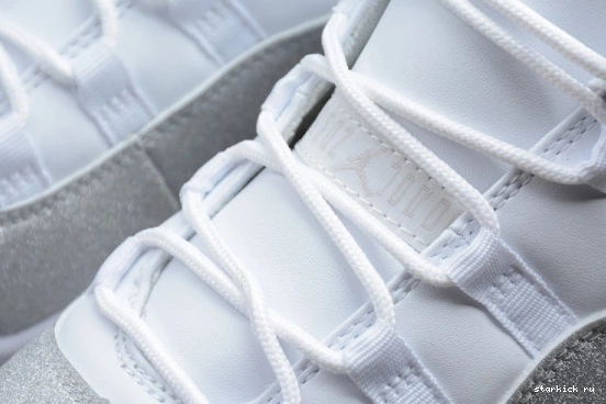 WMNS Metallic Jordan Air White 11 AR0715-100 AR0715-100 Grey SilverVast 0709